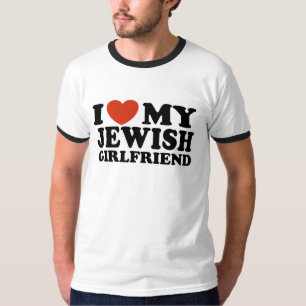 Camiseta Eu amo meu namorada judaico