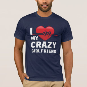 Camiseta eu amo meu namorada louco