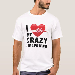 Camiseta eu amo meu namorada louco