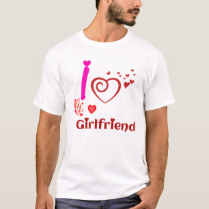 Camiseta Eu Amo Meu Namorada Personalizado