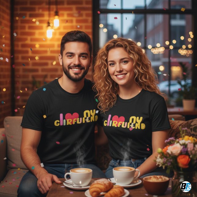 Camiseta Eu Amo Meu Namorada Personalizado | Presentes Mini (Criador carregado)