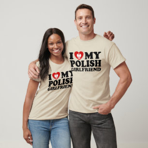 Camiseta Eu amo meu namorada polonês