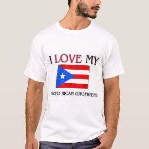 Camiseta Eu amo meu namorada porto-riquenho