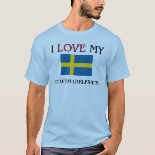 Camiseta Eu amo meu namorada sueco