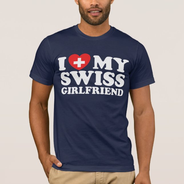 Camiseta Eu Amo Meu Namorada Suiço (Frente)