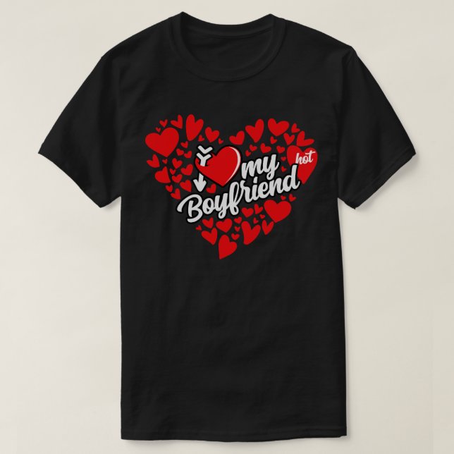 Camiseta Eu amo meu Namorado (Frente do Design)
