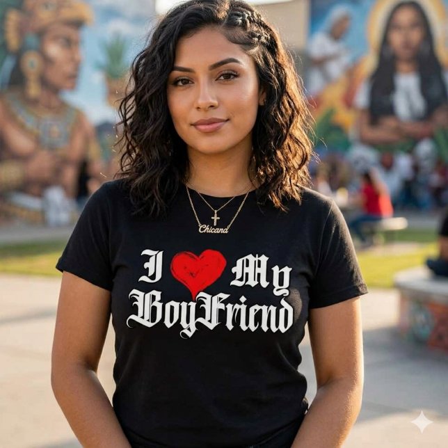 Camiseta Eu amo meu namorado  (I love my boyfriend T-Shirt)