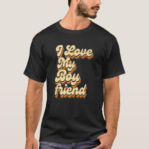 Camiseta Eu Amo Meu Namorado 60s 70s Retro Vintage