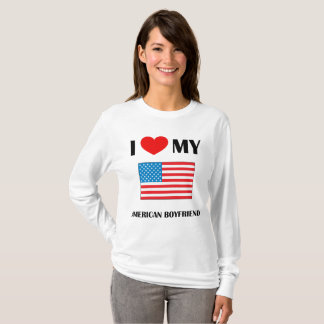 Camiseta Eu amo meu namorado americano