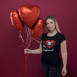 Camiseta Eu Amo Meu Namorado Bae Foto Personalizada Customi