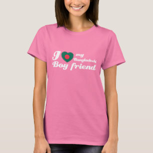 Camiseta Eu amo meu namorado bengali