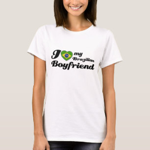 Camiseta Eu amo meu namorado brasileiro