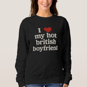 Camiseta Eu Amo Meu Namorado Britânico Sarado