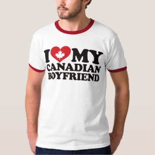 Camiseta Eu amo meu namorado canadense