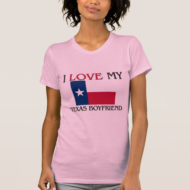 Camiseta Eu Amo Meu Namorado do Texas (Frente)