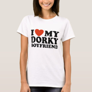 Camiseta Eu amo meu namorado Dorky