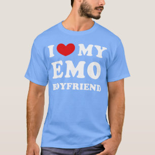 Camiseta Eu Amo Meu Namorado Emo Eu Amo Meu Amigo Emo engra