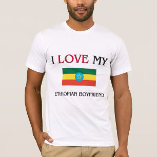 Camiseta Eu amo meu namorado etíope