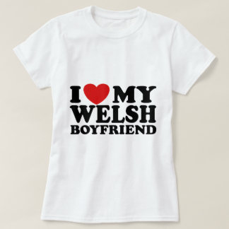 Camiseta Eu Amo Meu Namorado galês
