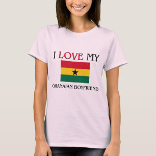 Camiseta Eu amo meu namorado ganês