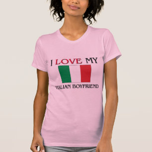 Camiseta Eu amo meu namorado italiano