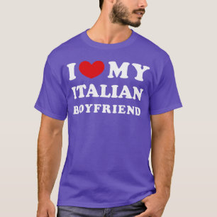 Camiseta Eu Amo Meu Namorado Italiano Amo Meu Amigo Italian