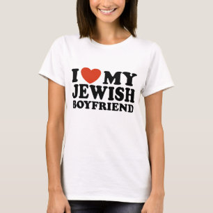 Camiseta Eu amo meu namorado judaico