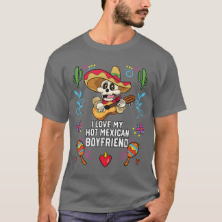 Camiseta Eu Amo Meu Namorado Mexicano Gostoso Orgulho Meico