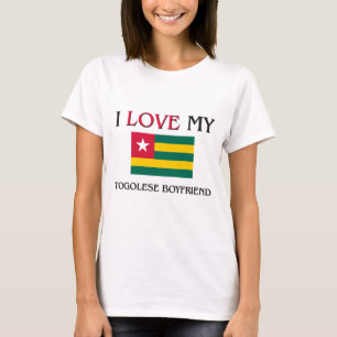 Camiseta Eu amo meu namorado togolês