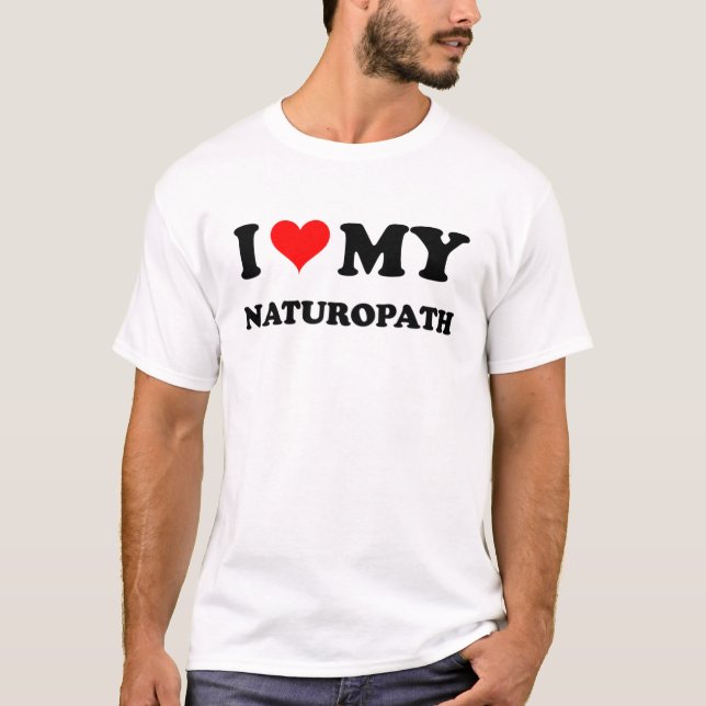 Camiseta Eu amo meu Naturopath (Frente)