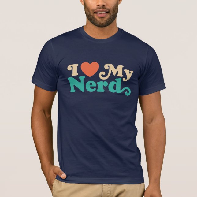 Camiseta Eu Amo Meu Nerd (Frente)