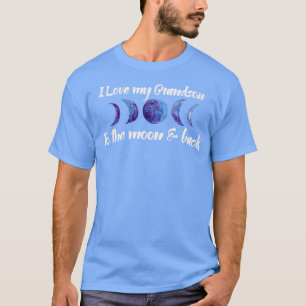 Camiseta Eu amo meu neto à lua e de volta