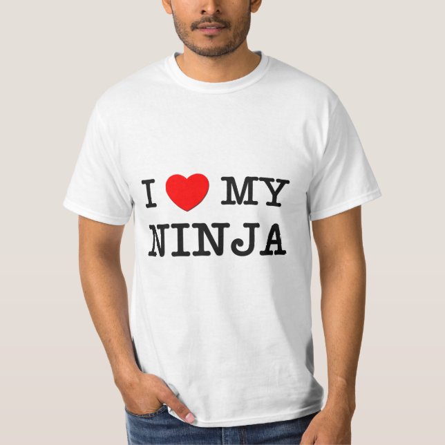 Camiseta Eu amo meu NINJA (Frente)