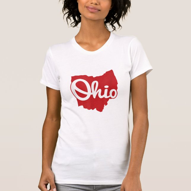 Camiseta Eu Amo Meu Ohio Home Script Ohio (Frente)