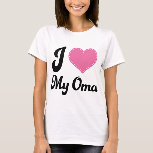Camiseta Eu amo meu Oma (Frente)