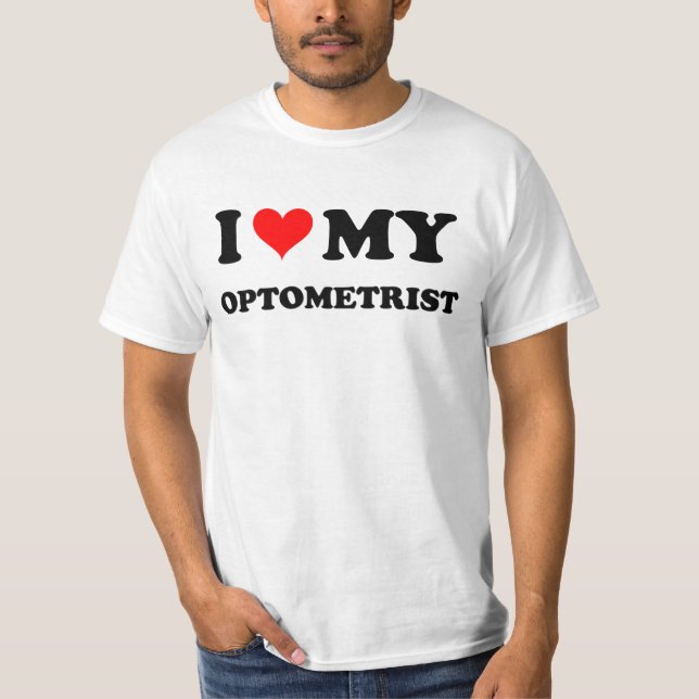 Camiseta Eu amo meu optometrista (Frente)