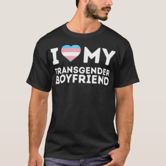 Camiseta Eu Amo Meu Orgulho Transgênero Namorado LGBT Trans
