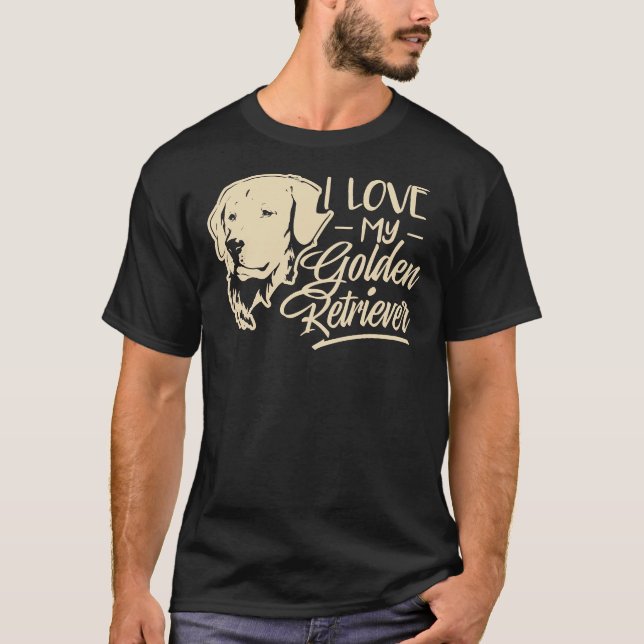 Camiseta Eu Amo Meu Ouro Retriever 202 (Frente)