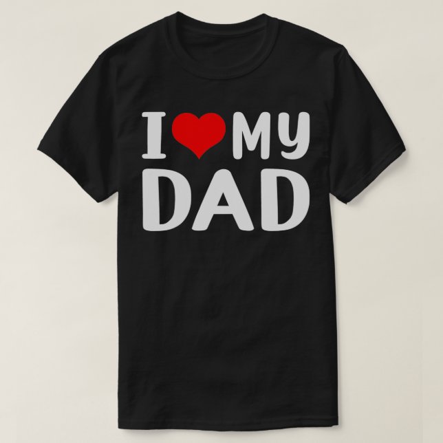Camiseta Eu amo meu pai (Frente do Design)