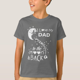 Camiseta Eu amo meu pai até a lua e de volta