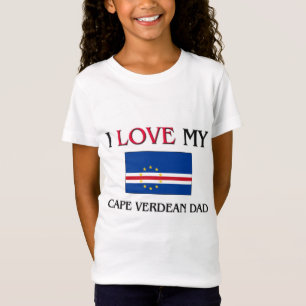 Camiseta Eu amo meu pai cabo-verdiano