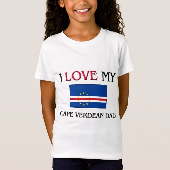 Camiseta Eu amo meu pai cabo-verdiano (Frente)