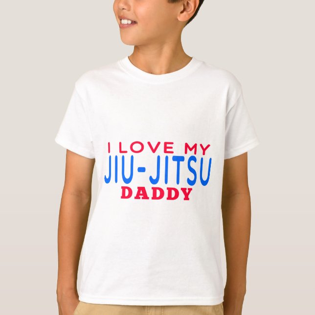 Camiseta Eu amo meu pai de Jiu-Jitsu (Frente)