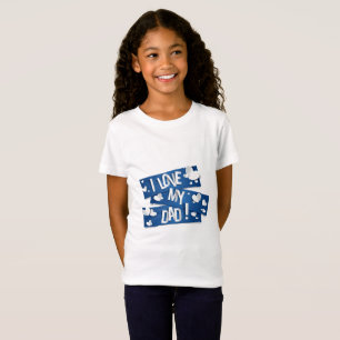 Camiseta Eu Amo Meu Pai Dia dos Pais