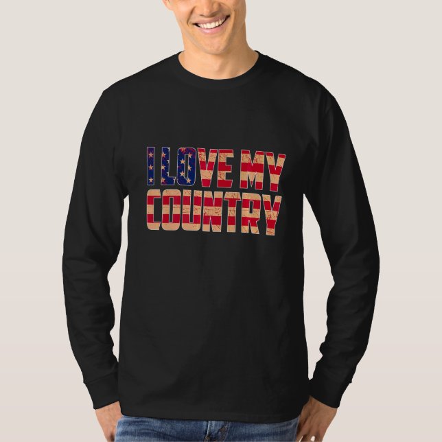 Camiseta Eu Amo Meu País (Frente)