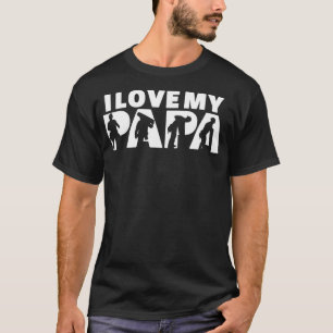 Camiseta Eu Amo Meu Papa Roofer Melhor Pai Nunca