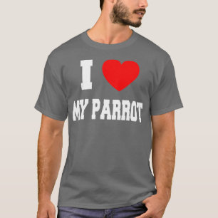 Camiseta Eu amo meu papagaio