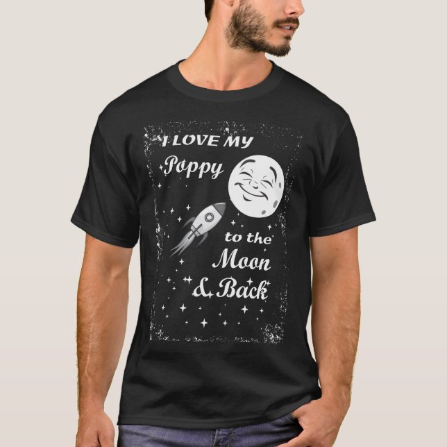 Camiseta Eu Amo Meu Papagaio À Lua E De Volta (Frente)