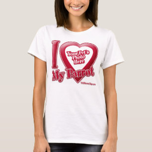 Camiseta Eu Amo Meu Papagaio - Foto