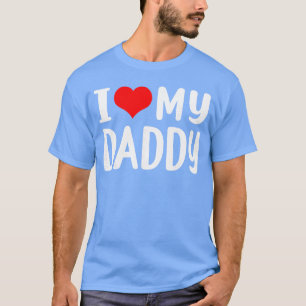 Camiseta Eu Amo Meu Papai Engraçado para o Pai Avô Homens m